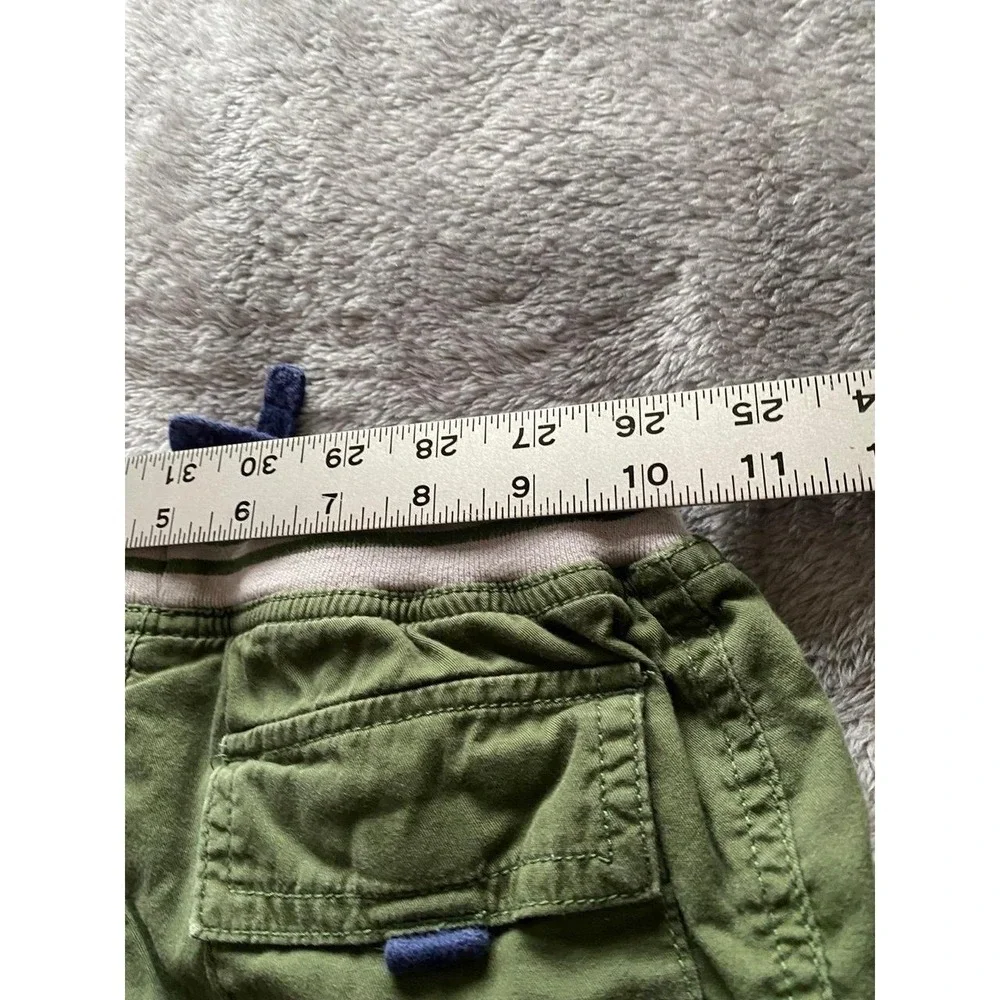 Hanna Andersson Boys Pants 110 US 5 Green Cargo Kids s1